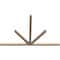 Ekena Millwork Saratoga Smooth Timber Gable Bracket, Douglas Fir, 108"W x 72"H x 3 1/2"D x 3 1/2"F, 16/12 Pitch GBW108X72X0404SAR00SDF - alternate 4